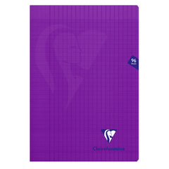 Cahier A4 piqure 96 pages seyes Mimesys-violet
