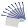 Pochette ZIP A6 - Protection Documents Bleu- lot de 8