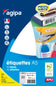 Etiquettes a5 blanches 25x48-114014