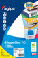 Etiquettes a5 blanches 32x70-114026