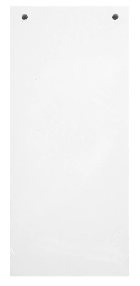 Fiche intercalaire perforée 105x240  paquet de100 blanc