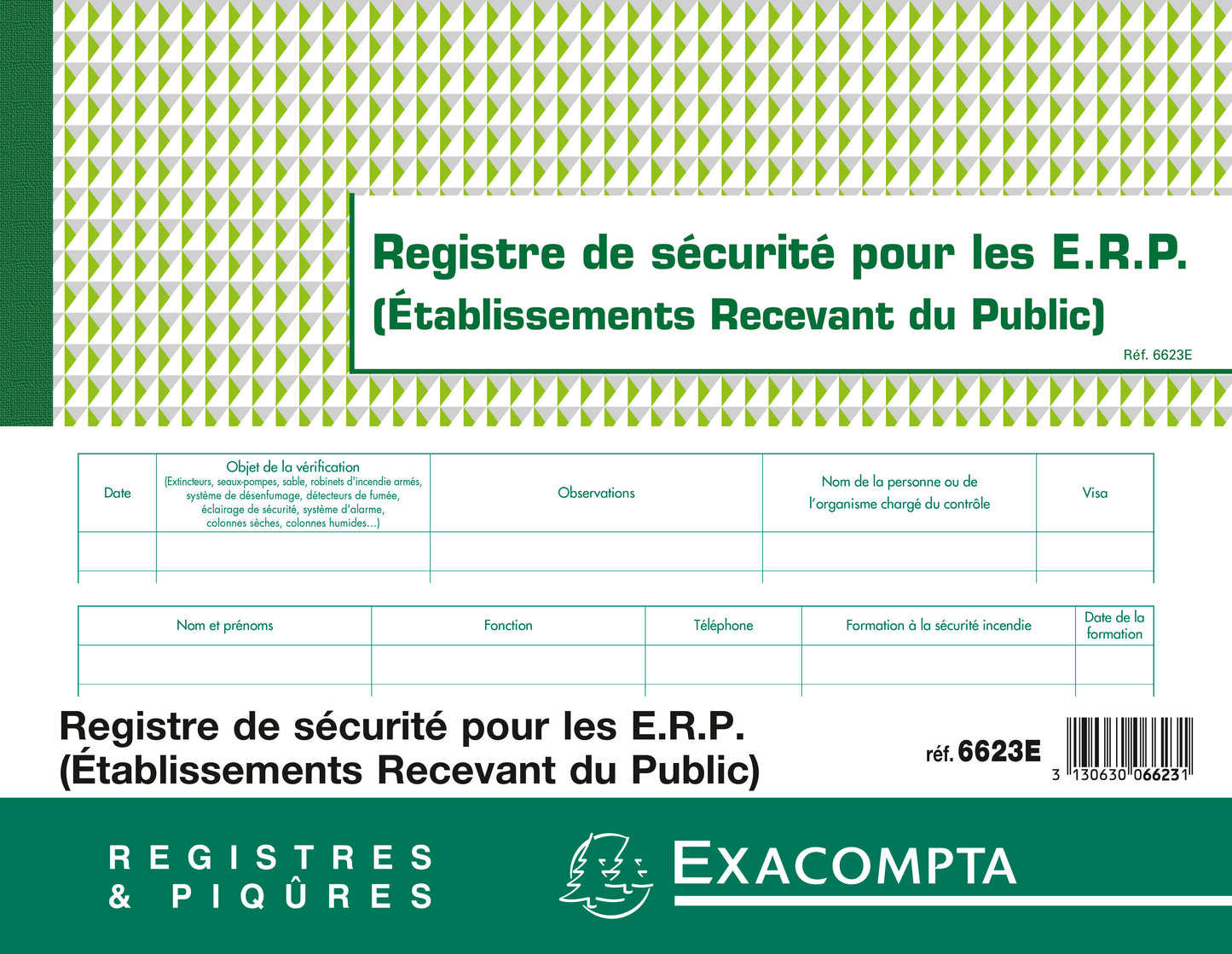 Registre securite erp 6623