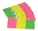 Mini bloc repositionnable 38x51mm neon éco 3 couleurs assorties