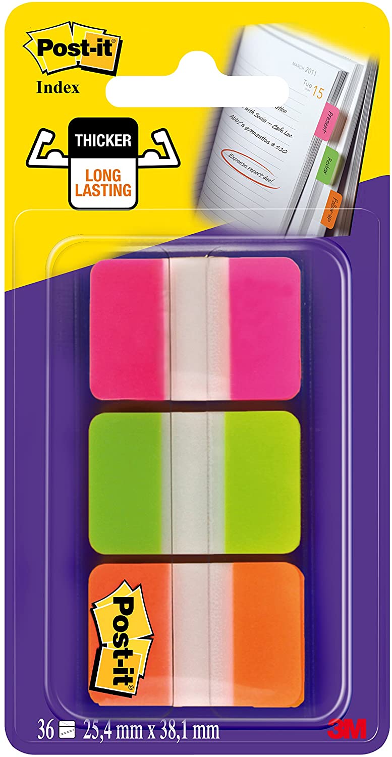 Index post-it strong 3 couleur  vives