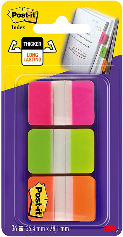 Index post-it strong 3 couleur  vives