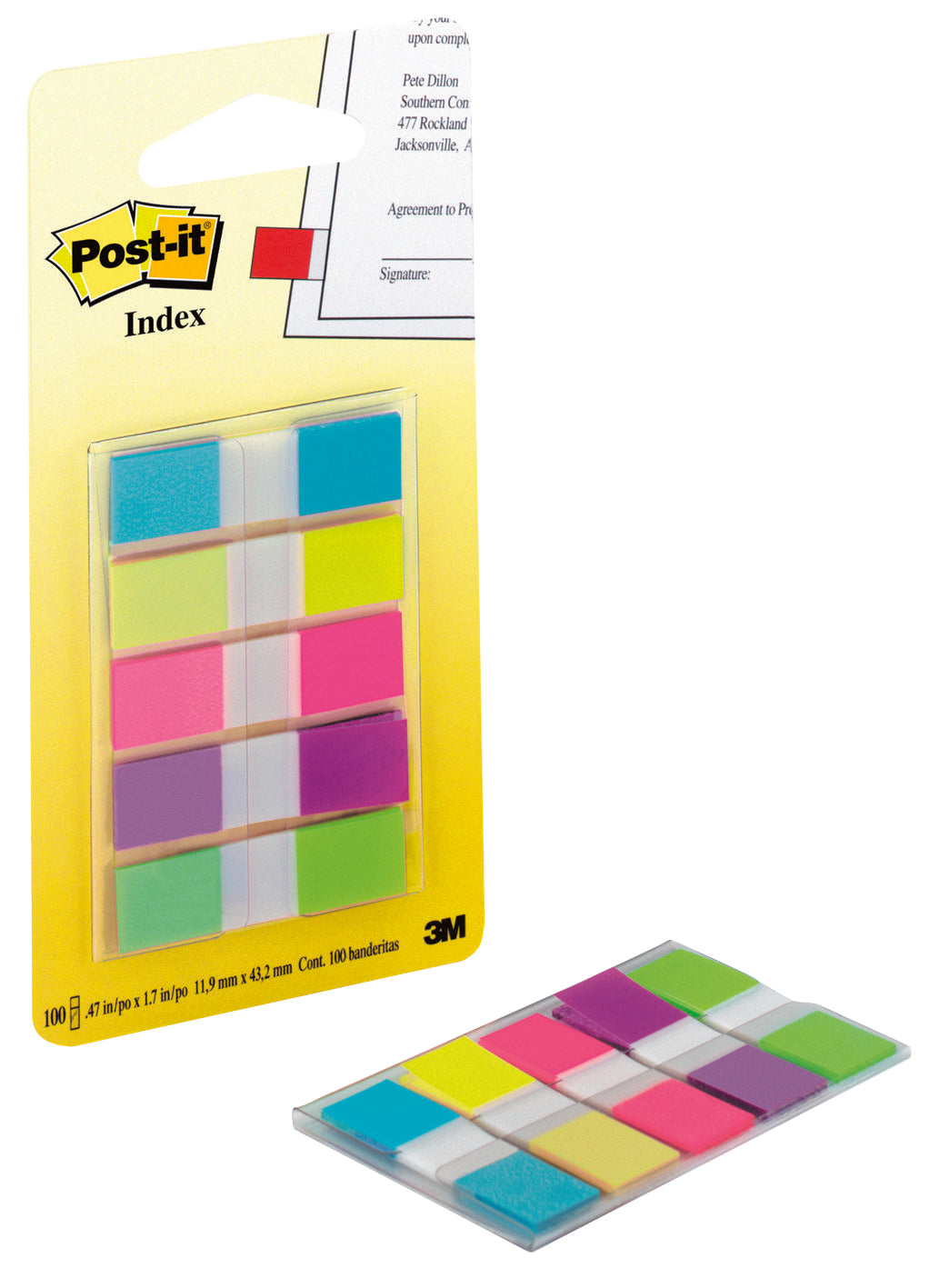 Index  Post-it® etroit 1.2x4.3 cm