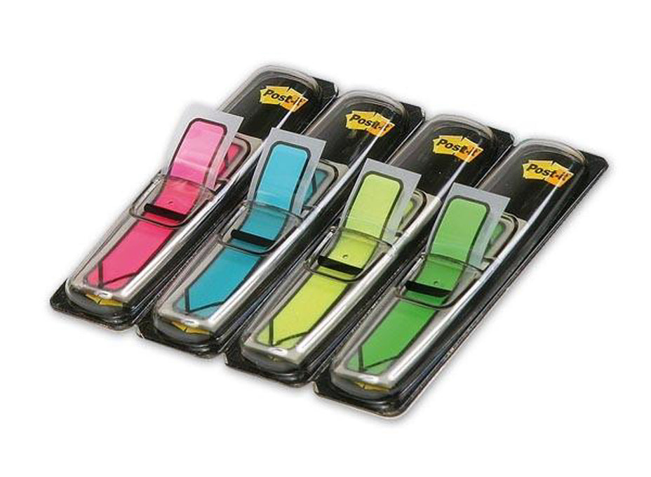 Index  Post-it® fleche -set de distributeurs 4 couleur vives