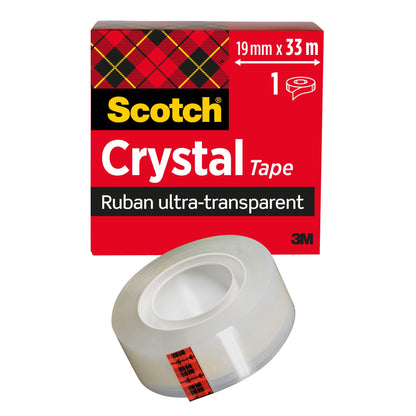 Adhésif Crystal 19X33 Scotch boite endividuelle
