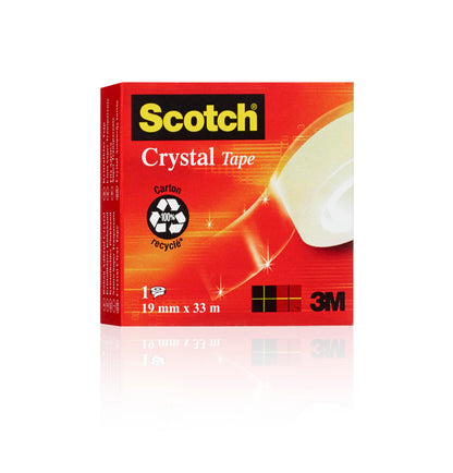Adhésif Crystal 19X33 Scotch boite endividuelle