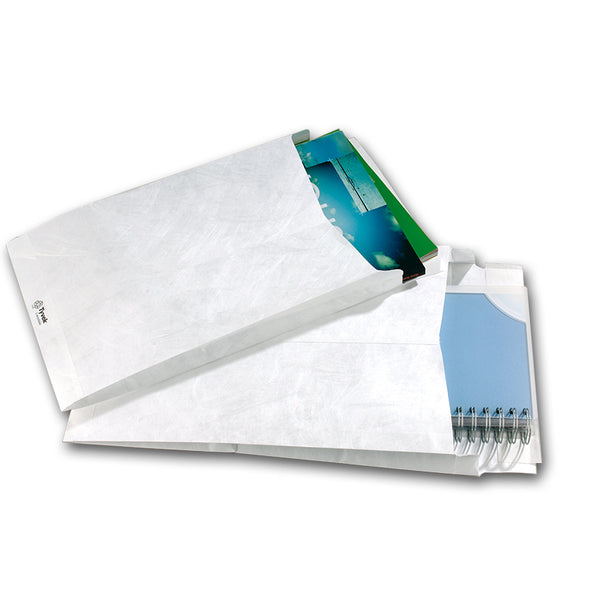 Tyvek Enveloppe à soufflet B4, 55 g/m2, sans fenêtre, blanc