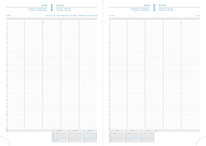 Agenda journalier 29/2 barbara 21x29,7cm