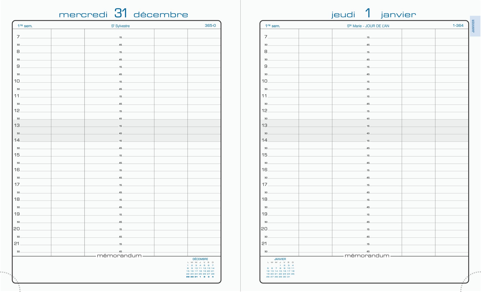 Agenda journee planifiee22 barbara18x22