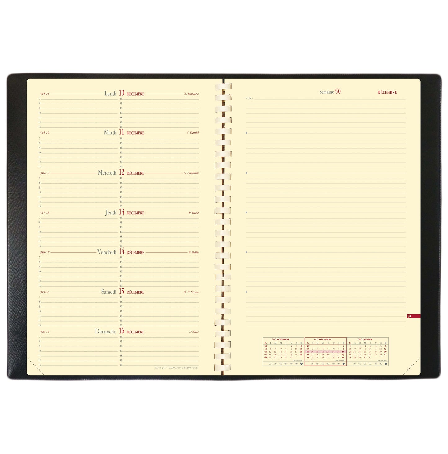 Agenda Qv Note24S Impala 16X24Noir