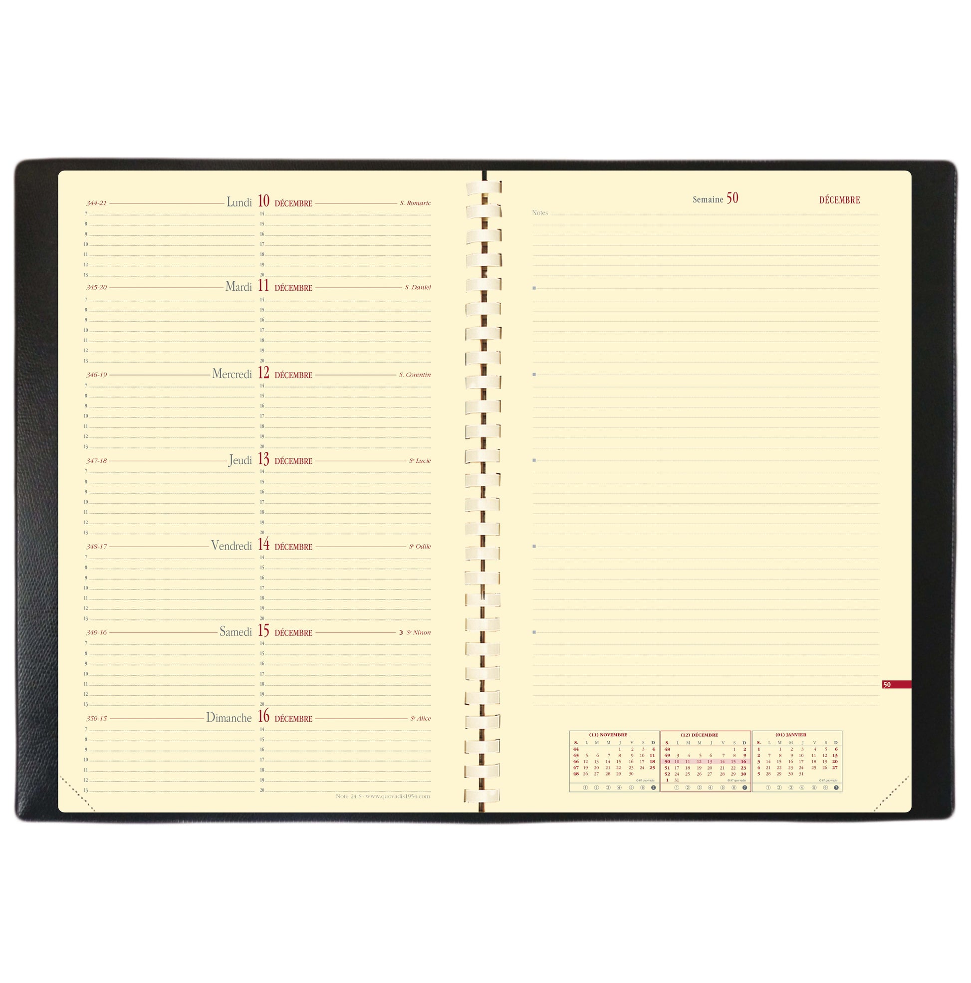 Agenda Qv Note24S Impala 16X24Noir