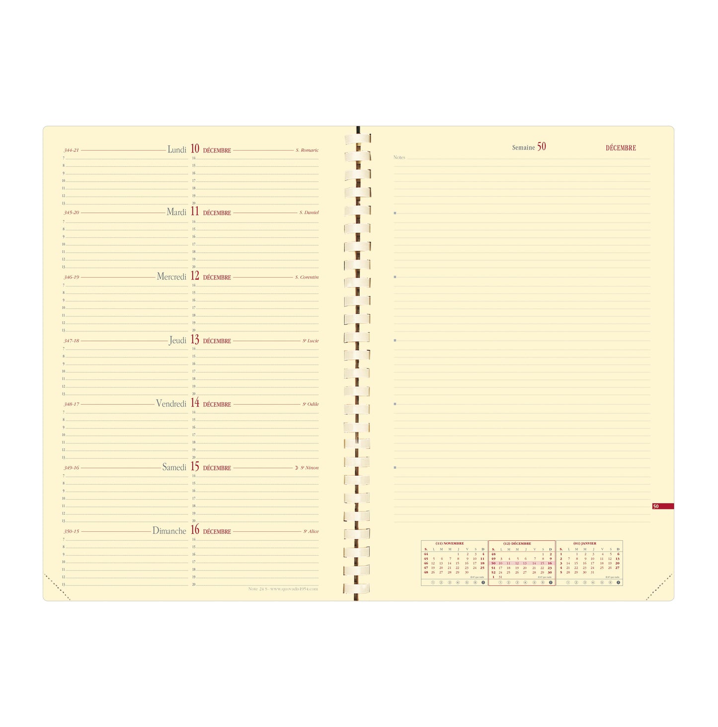 Agenda Qv Note24S Impala 16X24Noir