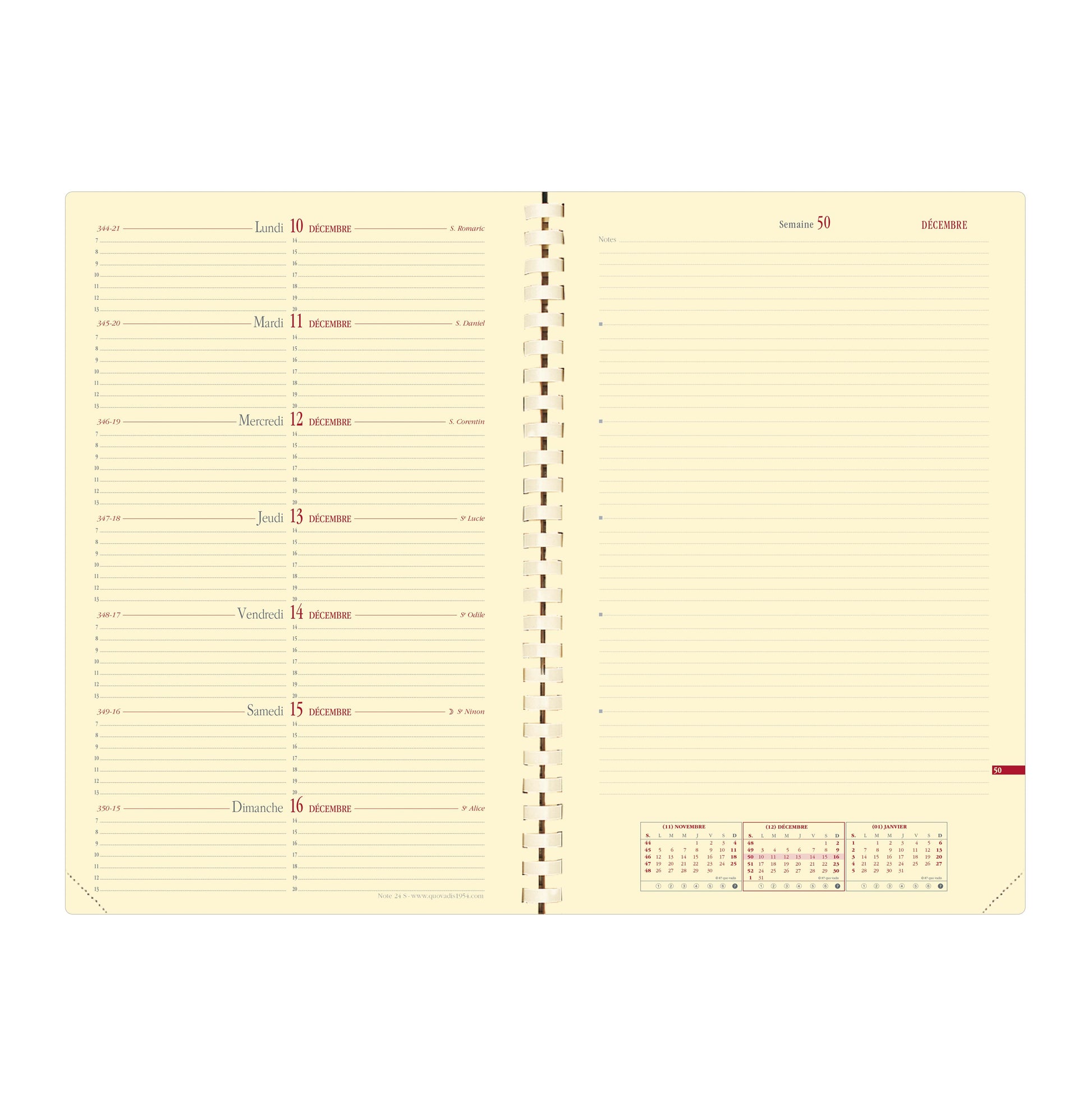Agenda Qv Note24S Impala 16X24Noir