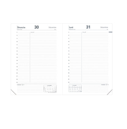 Agenda journalier Impala ABP1 Noir 13x21 cm