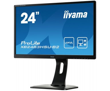 Écran led Prolite 24" - full hd, pied réglable en hauteur  avec pivot