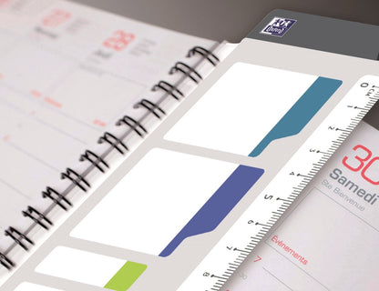 Agenda semainier Oxford Office 15x21 cm Gris
