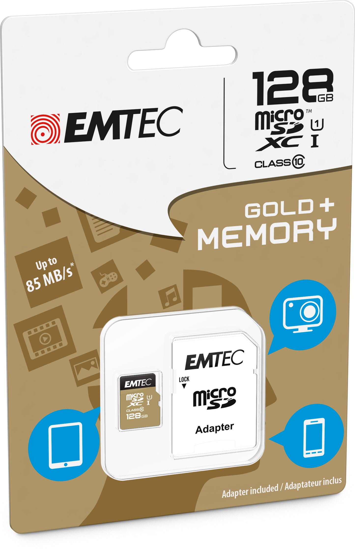 Carte microsdxc 128gb - vitesse classe 10