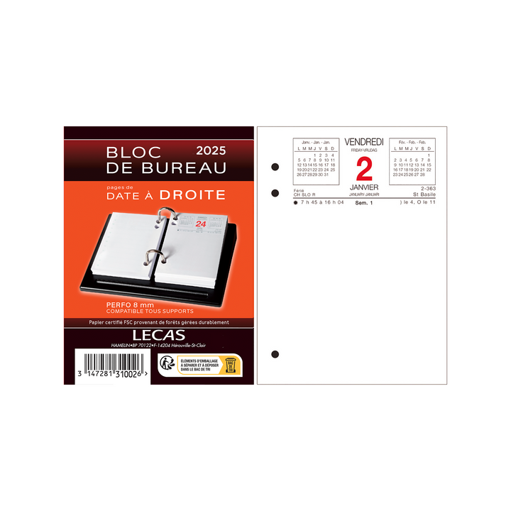Ephemeride bureau date droiterouge