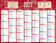 Calendrier 2x7m 32x42 rouge