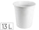 Corbeille papier 13l gris opaq