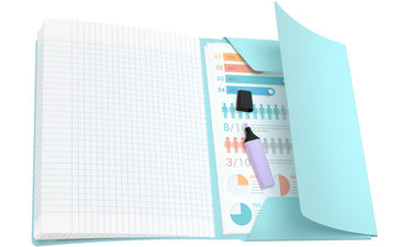 Cahier easybook 96p seyes 24x32- pastel