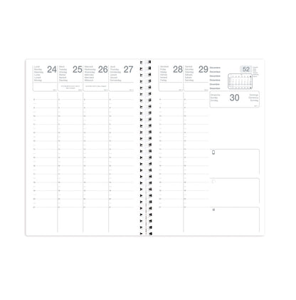 Agenda Semainier 16x24 cm Spirale -gamme éco