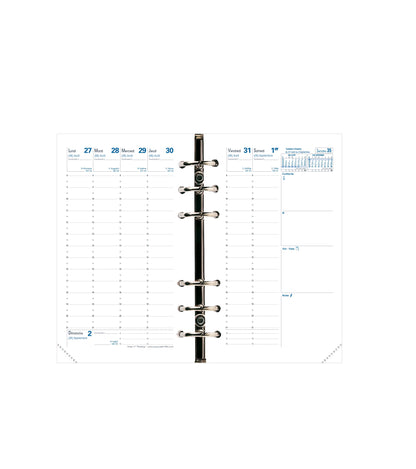 Recharge d'agenda organisateur Timer 17 QUO VADIS 10 x 17 cm