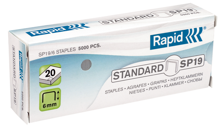 Agrafes 19 1/4 RAPID  boite de 5000