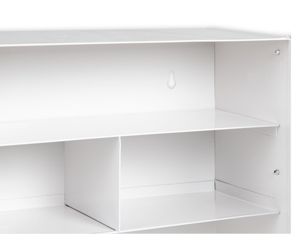 Armoire pharmacie métal 4 compartiments - Vide et robuste