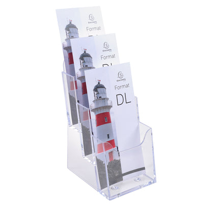 Porte-brochure 1/3 A4 vertical 3 cases