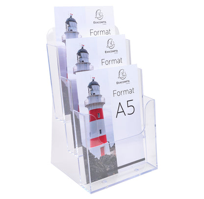 Porte-brochure A5  3 cases
