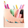 Pot crayons pen wave 5 compartiments-nude