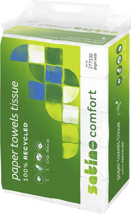 Essuie mains 20.5x24cm pliage en Z - lot de 25 paquets