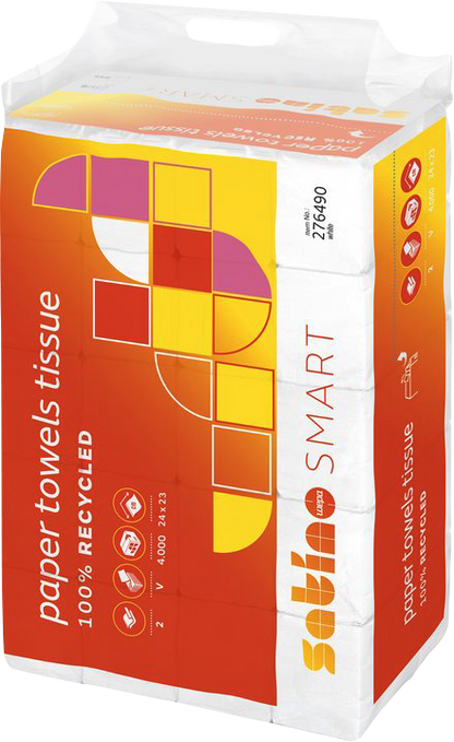 Papier Hygiénique 2 Plis 24x23cm - Lot de 200 Feuilles