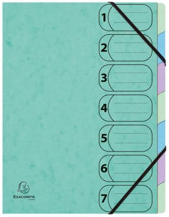 Trieur harmonika aquarel A4 -7 cases