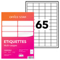Étiquettes 38x21.2mm - Auto-adhésives Écologiques