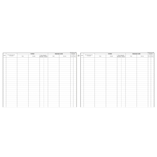 Registre Des Visites 25X32 80P