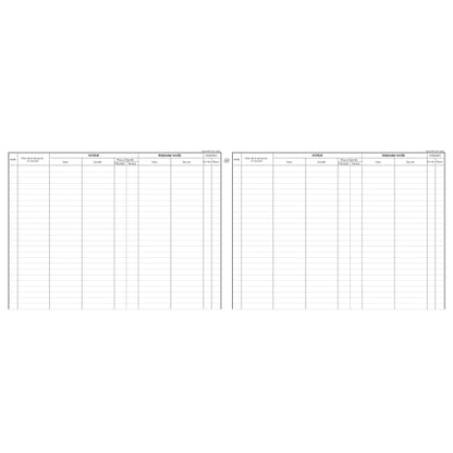 Registre Des Visites 25X32 80P