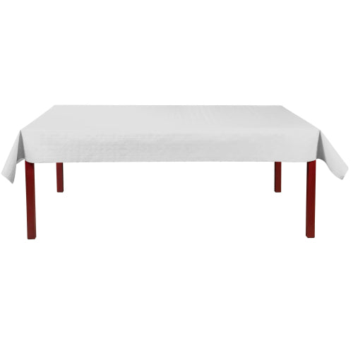 Nappe damassee 118cm rl25m blanc