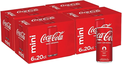 Coca cola mini canette 20cl - Pack de 24