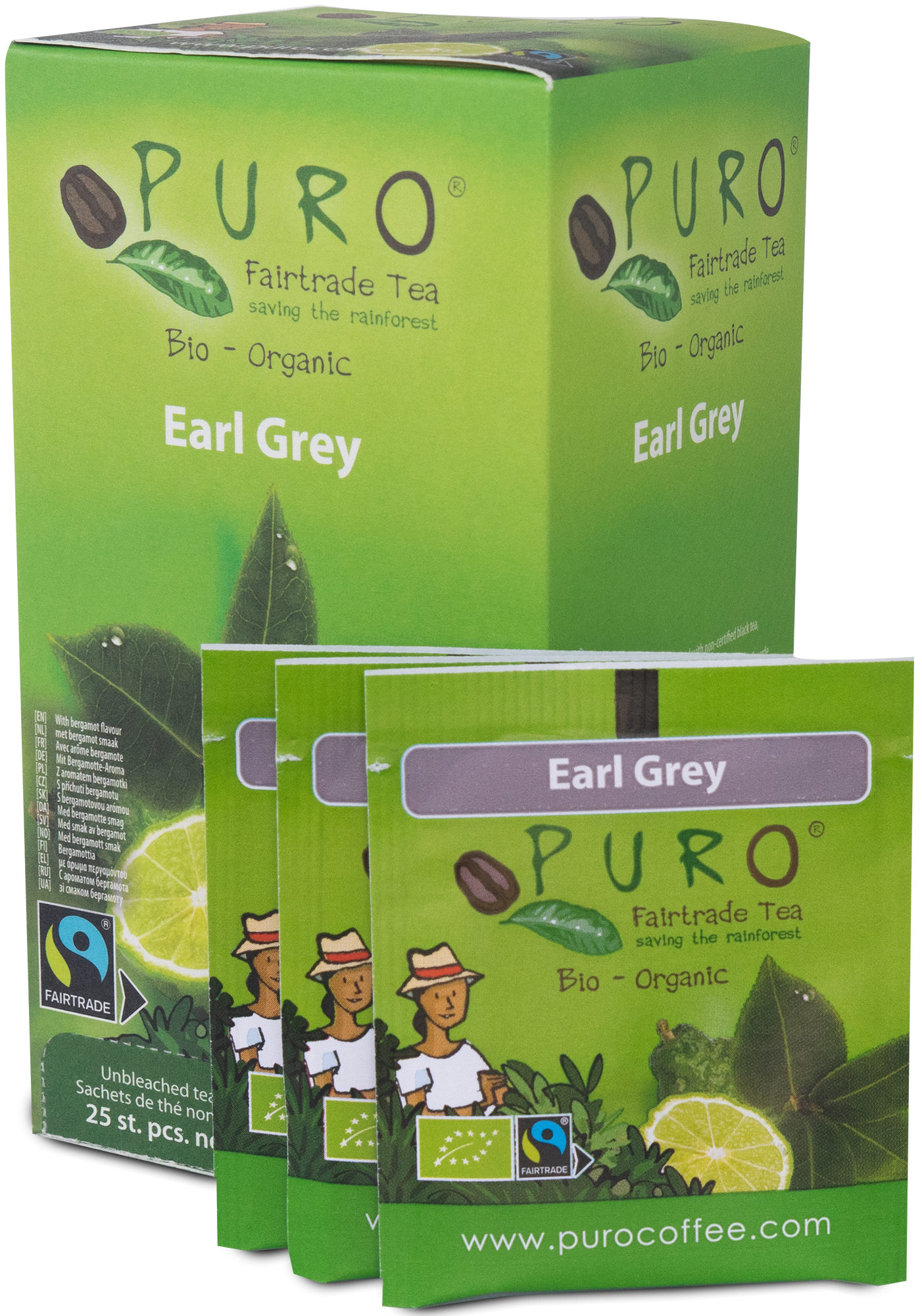Thé Earl Grey Bio - Arôme Bergamote Citron -sachet de 25
