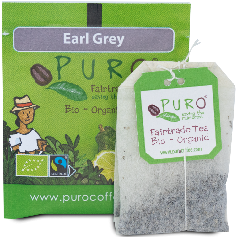 Thé Earl Grey Bio - Arôme Bergamote Citron -sachet de 25