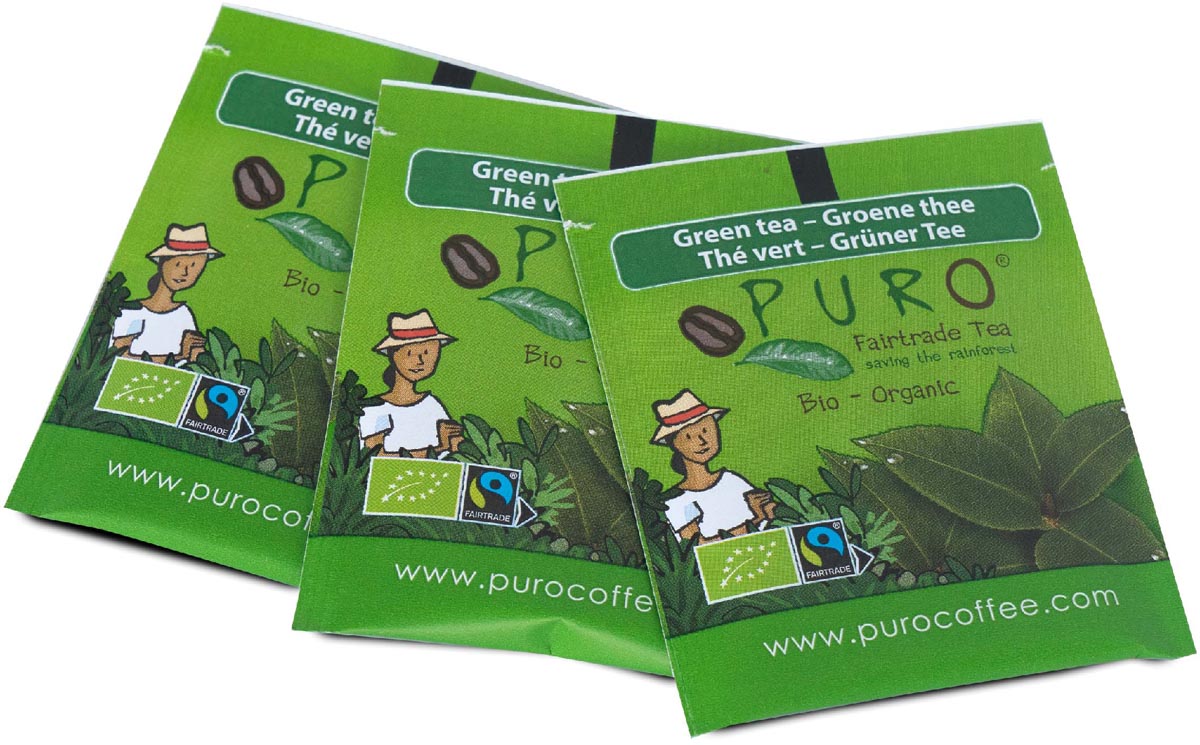 Thé Vert Bio en Sachets - Certifié Fairtrade-boite de 25 sachets