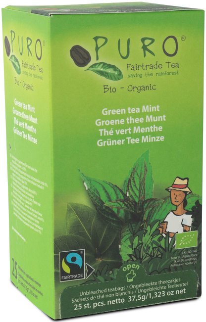 Thé Vert Bio Menthe - Sachets Fraîcheur x25