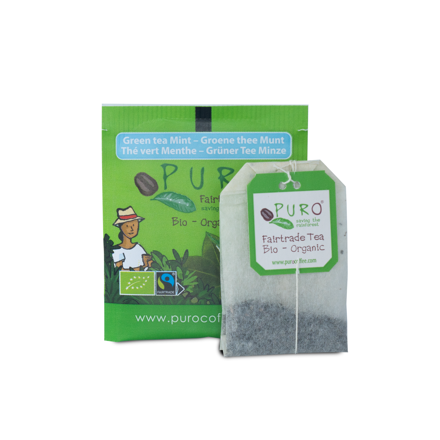 Thé Vert Bio Menthe - Sachets Fraîcheur x25