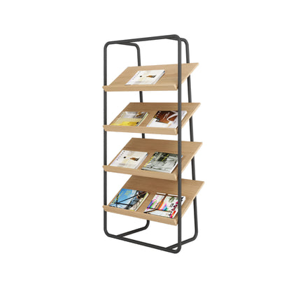Présentoir Sol Modulaire 75x158x43 - Bois pour Documents A4