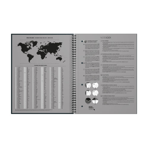 Cahier A4+ 160 pages lignée - Couverture résistante